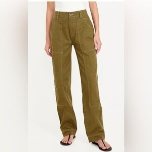 Old Navy High Waisted Utility Pant - Satin Moss